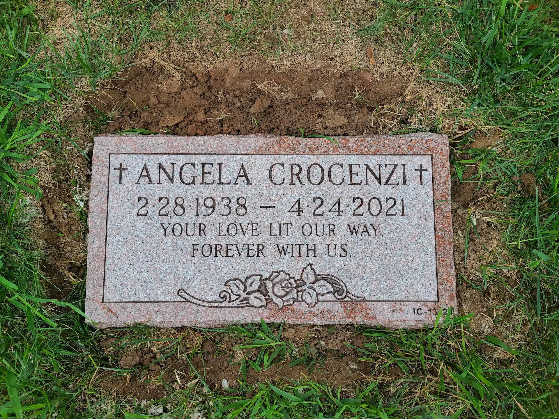 Granite Grave Marker (local) hand-carved by Marker Finder in NJ — image 1