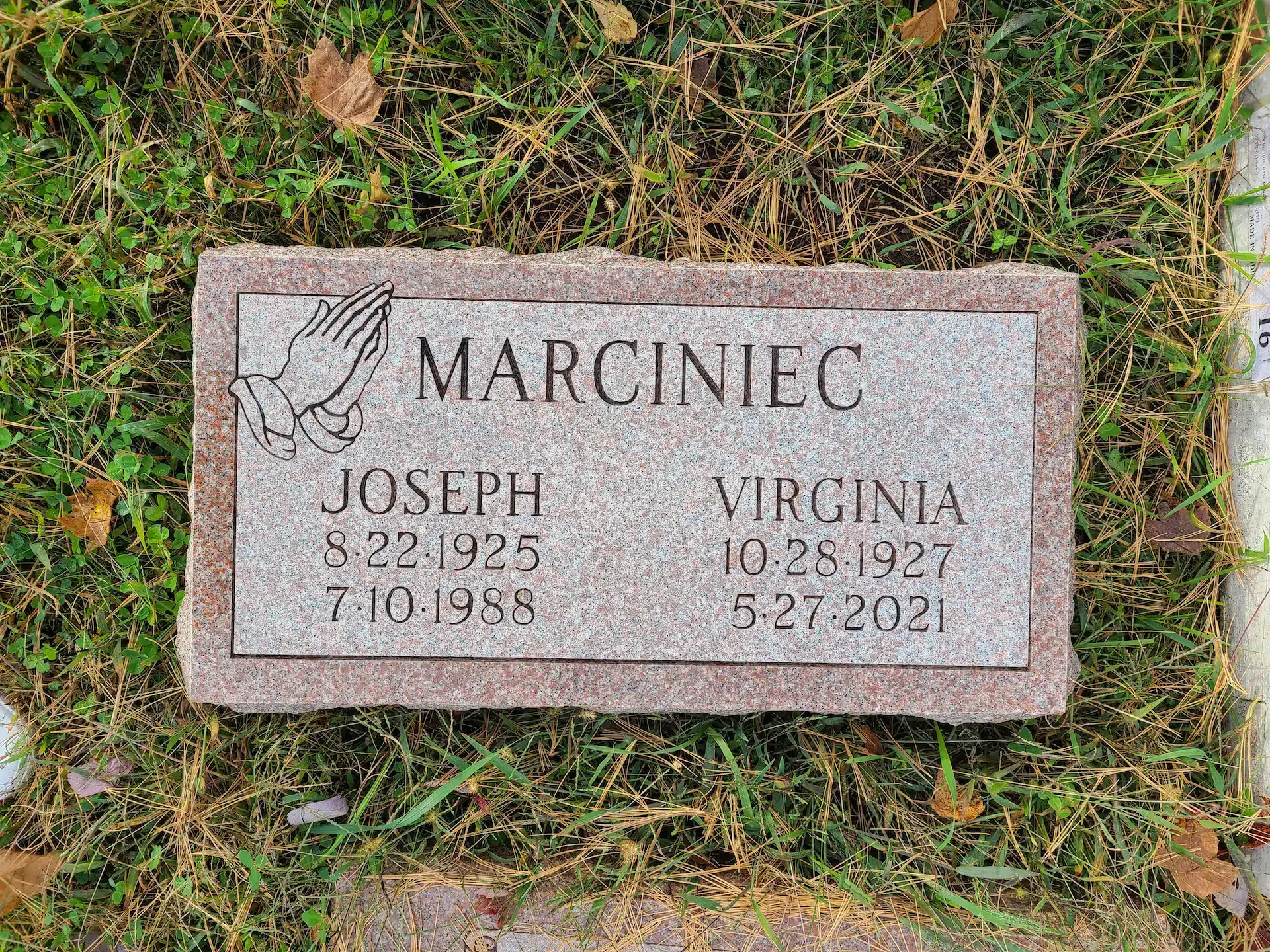 Granite Grave Marker (local) hand-carved by Marker Finder in NJ — image 2